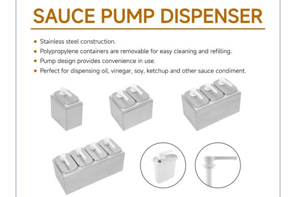 SUNNEX Nuovo articolo: distributore di pompe per salse