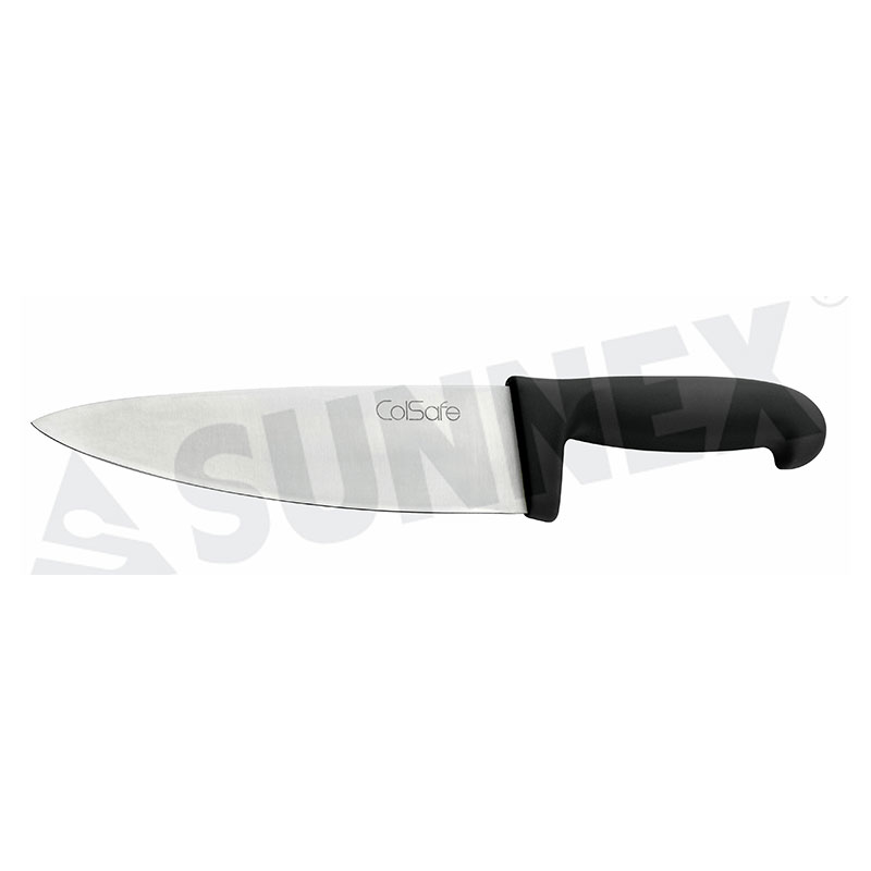 Coltello Cuoco in Acciaio Inox con Manico Nero 20cm