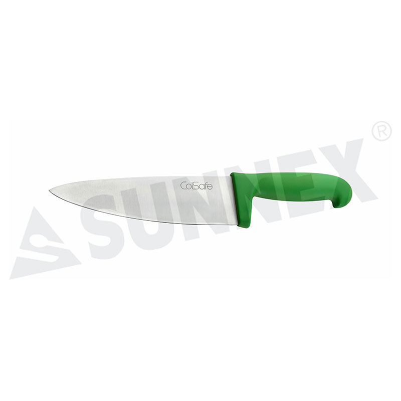 Coltello Cuoco in Acciaio Inox con Manico Verde 20cm