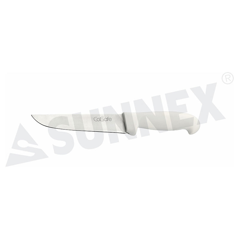 Coltello Cuoco In Acciaio Inossidabile Con Manico Bianco 16,5 Cm